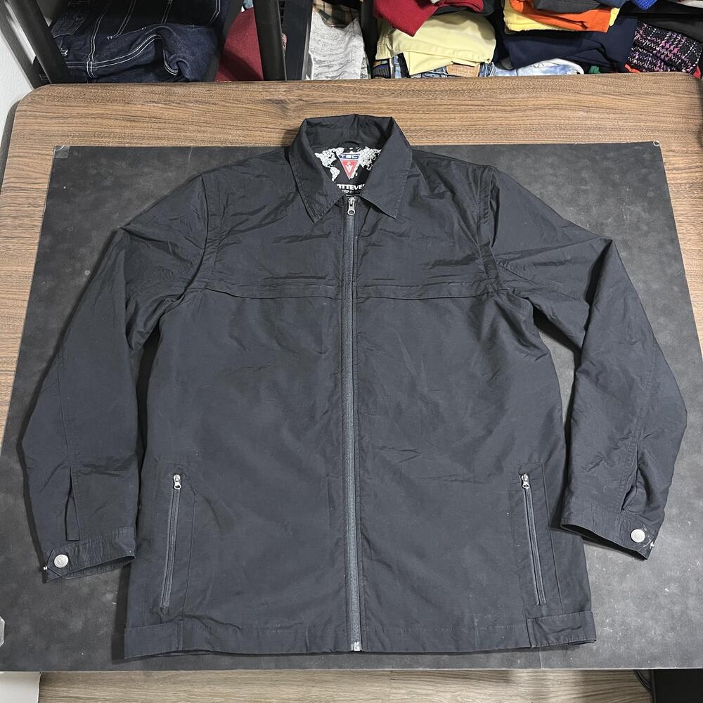 SCOTTeVEST Sterling Jacket Mens LT Black TEC Travel Multi Pocket Windbreaker